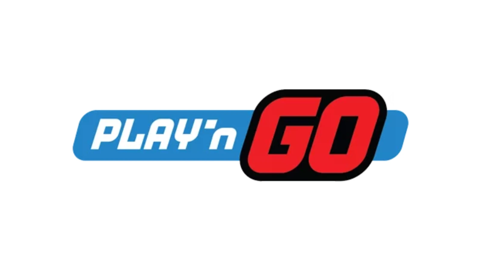 Logo of Play'n GO featuring bold text with "Play'n" in blue and "GO" in red, surrounded by a dynamic blue background.